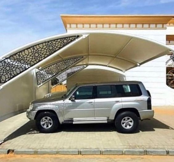 تركيب مظلات سيارات حديد مودرن